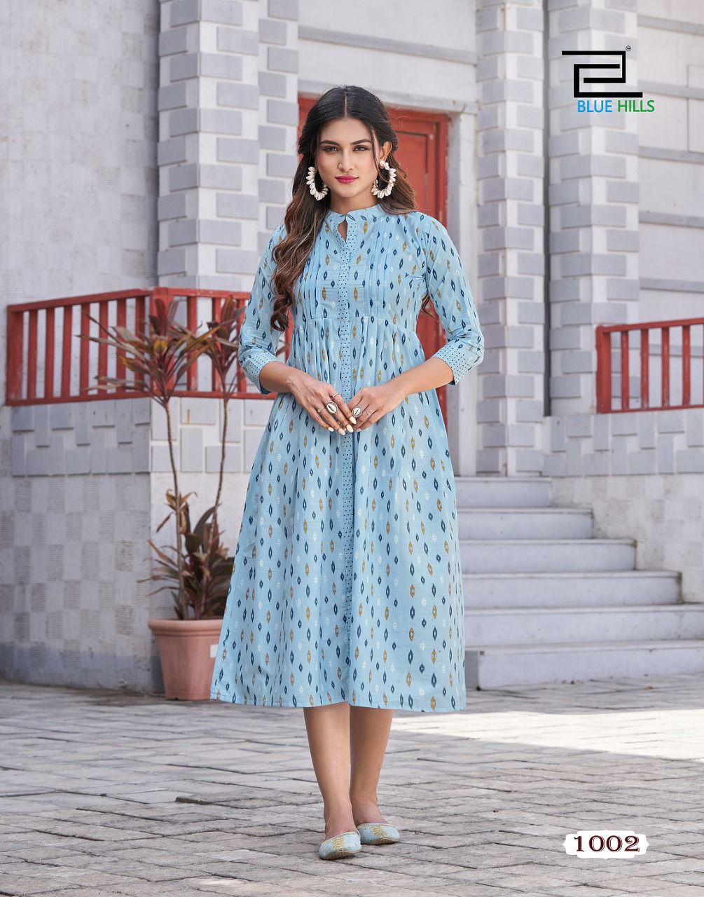 Blue Hills Ikki Cotton 1 Fancy Wear Cotton Designer Kurti Collection
